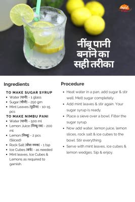 how to make nimbu pani without sugar